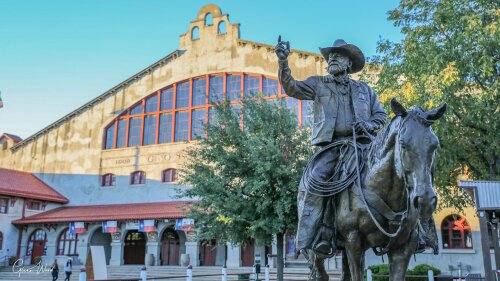 Red Steagall – bronze statue, Fort Worth, TX