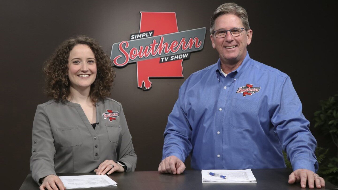 Simply Southern co-hosts Mary Wilson and Kevin Worthington